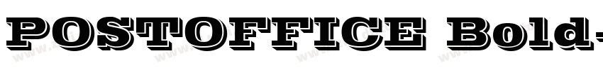 POSTOFFICE Bold字体转换